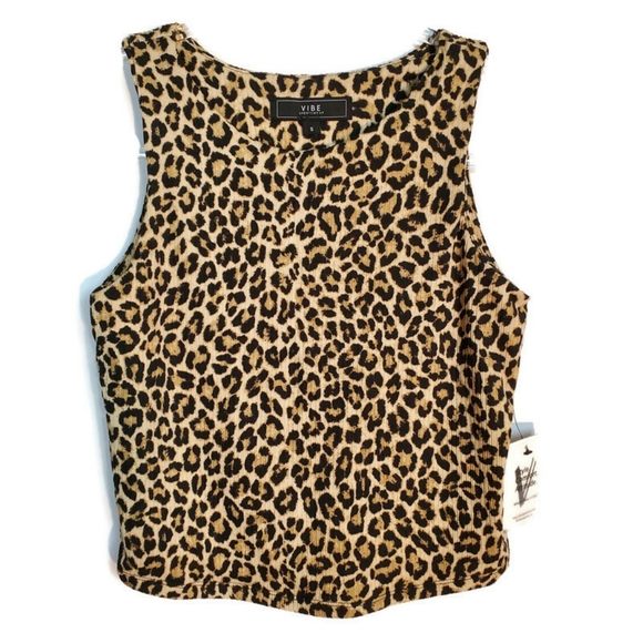 Vibe 2 pc cheetah print tank top and pant. - Picture 2 of 12